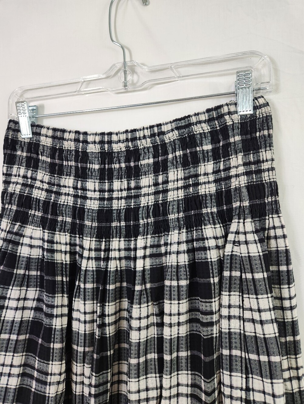 Madewell Smocked Plaid Midi Skirt - Picture 3 of 8
